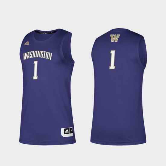 Men Washington Huskies Purple Swingman Basketball Jersey